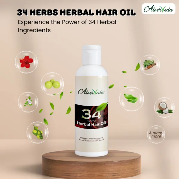 34 Herbs Herbal Hair Oil - Image 5